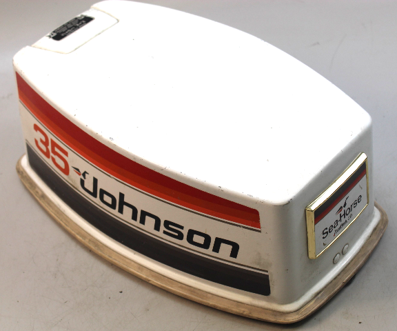 Johnson Hood Engine Cover Cowl With Decal 35 HP