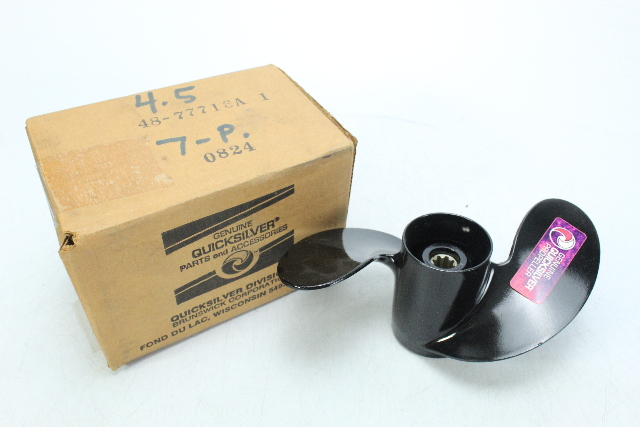 OEM 1975 - 1986 Mercury 8-1/4 x 7 Propeller 4 4.5 40 HP 6 MONTH HUB WARRANTY NEW