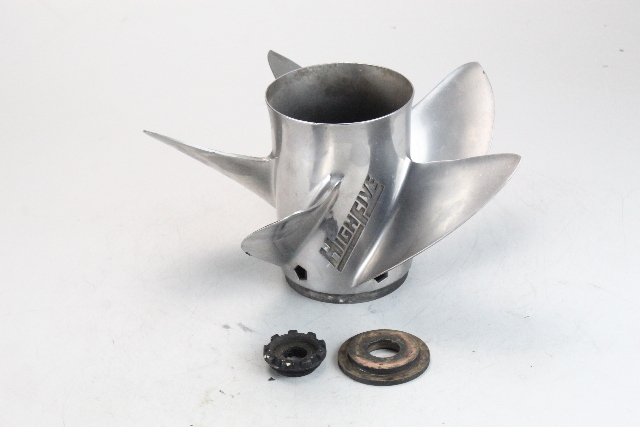 48-816374A46 Mercury High Five 13-1/4 x 25 RH STT Propeller 90 115 135 150+ HP