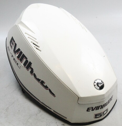 285740 Evinrude E-TEC ETEC 2009-2012 White Hood Cowling Cover 40 50 60 HP