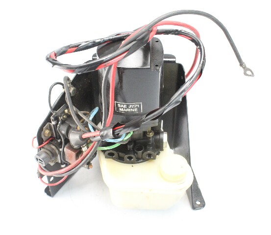 1 YR WTY Mercury Mercruiser 2 Line Power Trim Pump Motor & Reservoir 3 Wire