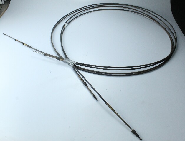 17' Outboard Control Cable Set
