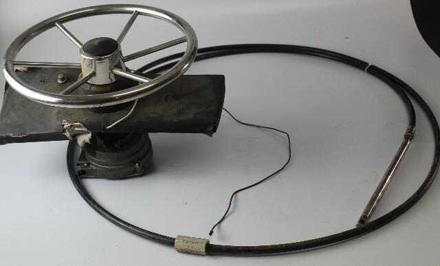 16' Rack & Pinion Steering Cable W/ Steering Wheel & Helm