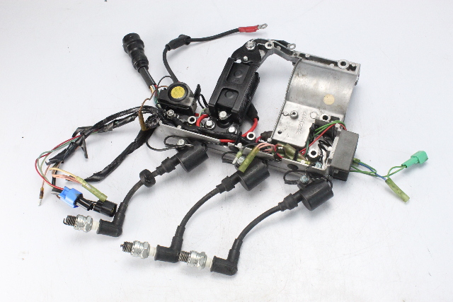 6H4-81822-02-98 Yamaha 1992-04 Starting Motor Bracket W/ Coils & Relays 40 50 HP