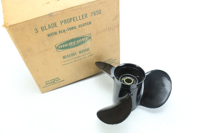 Mercury 1972 - 1976 10-3/4 X 16 Propeller 40 50 60 65 HP 6 MONTH HUB WARRANTY