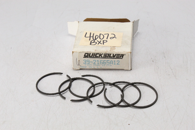 Mercury 1970 - 1985 Piston Set of 6 Rings 3.5 3.6 4 4.5 7.5 9.8 40 HP New