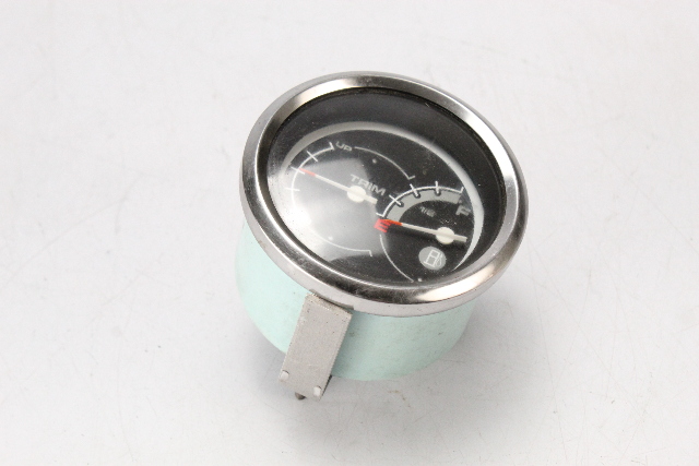 OMC Johnson Evinrude Trim and Fuel Gauge with Bracket 3 3/4" Diameter OEM