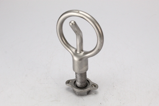 Stainless Steel Ski Tow 4-1/4" Diameter Hook 15.8" Tall W/ Bolt Threaded In