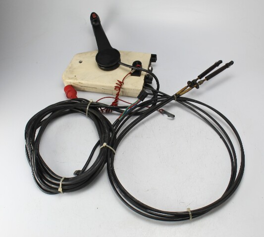 Johnson Evinrude OMC Side Mount Control Box With 17' Harness & 8' Cables NO Key