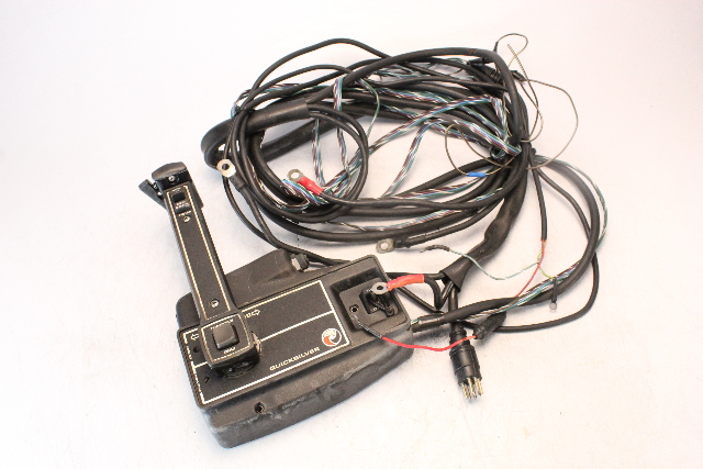 Quicksilver Mercury Side Mount Control Box W/ 15' Harness NO Key