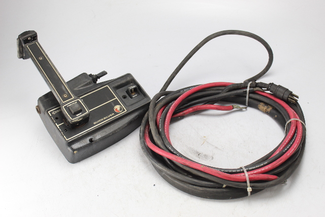 Quicksilver Mercury Side Mount Control Box W/ 15' Harness, Battery Cables & Key