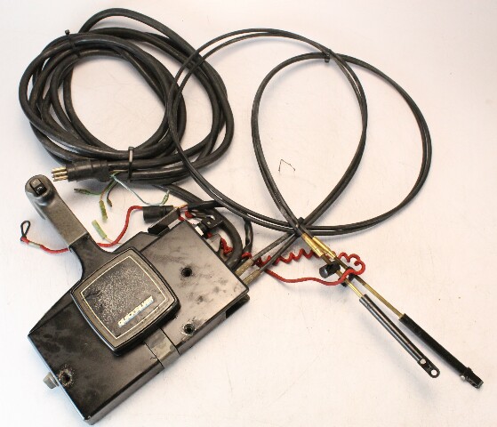 Mercury Quicksilver Side Mount Control Box W/ Key, 8' Cables & 19' Harness