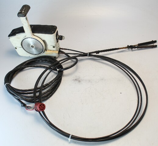 OMC Johnson Evinrude Power Pilot Control Box W/ 12' Cables, 17' Harness & Key