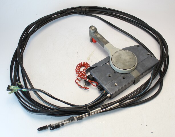 Yamaha 703 Side Mount Remote Control  Box W/ Harness Trim Key & 16' Cables