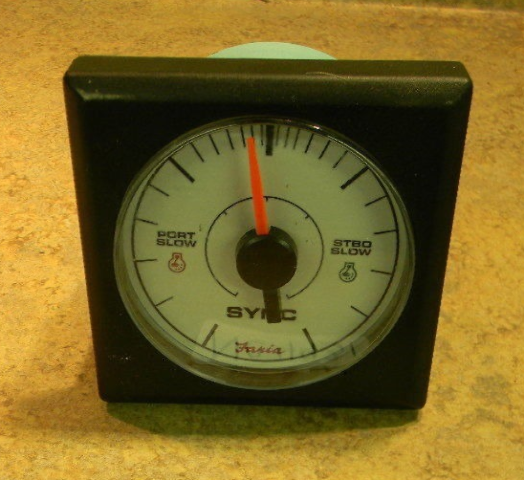 New Faria Outboard Sync Gauge Blue 3 5/8" V0815700