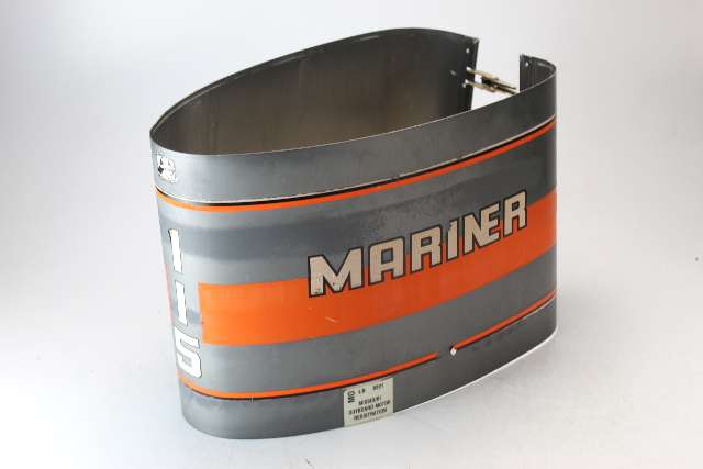 Mercury Mariner Wrap Around Aluminum Engine Cover 115 HP 13 3/4"