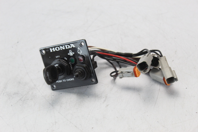 Honda Key Switch Dash Panel W/ Keys Emergency Stop & Harness