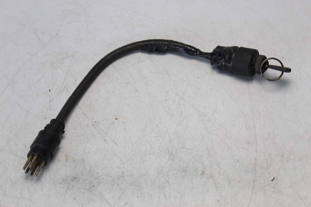 15" Outboard Ignition Harness W/ Key & 8 Pin Male Plug OEM