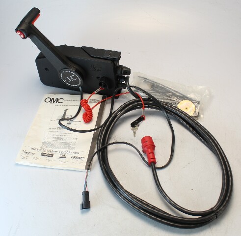 176381 Johnson Evinrude OEM 1979-97 Remote Control Mount W/ Key Tilt & Trim NEW
