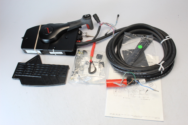 881170A20 Mercruiser Side Mount Concealed Remote Control Box NEW W/ Key & Trim