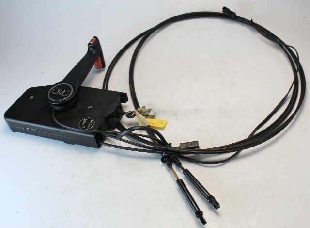 Johnson Evinrude OMC 1998 & Up Side Mount Control Box W/ Keys Trim & 15' Cables