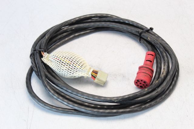 Johnson Evinrude 16' External Wiring Harness W/ 10 Hole Red Plug & Alarm