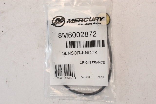 8M6002872 Mercury Knock Sensor 200 225 250 300 350 400 HP NEW