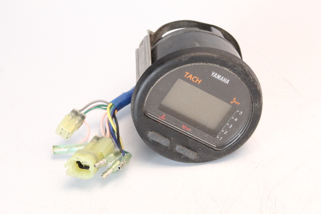 6Y5-8350T-D0-00 Yamaha 2003 Multifunction Digital Gauge Tachometer & Adapter OEM