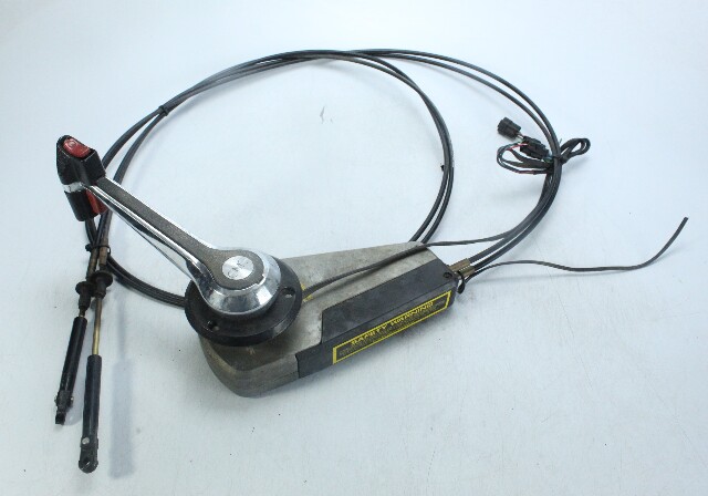 Johnson Evinrude OMC Concealed Side Mount Control Box W/10' Cables GOOD SWITCH