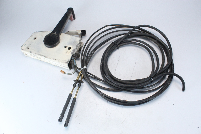Johnson Evinrude OMC Side Mount Control Box w/ Trim & 12' Cables 16' Harness