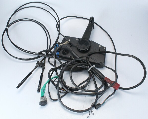 OMC Johnson Evinrude Side Mount Control Box W/ Trim & 9' Cables