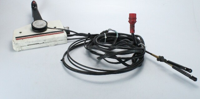 Johnson Evinrude OMC Side Mount Control Box w/ Trim & 10' Cables 15' Harness