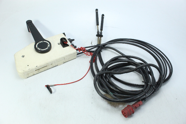Johnson Evinrude OMC Side Mount Control Box W/ 17' Harness 11' Cable HAS KEY