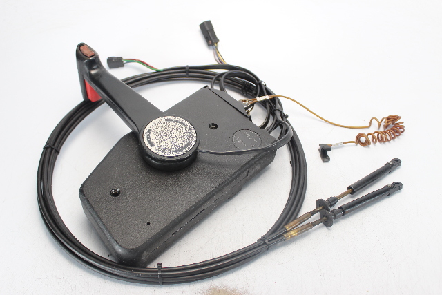 Johnson Evinrude OMC Side Mount Control Box 12' Cables w/ Trim Switch & Key
