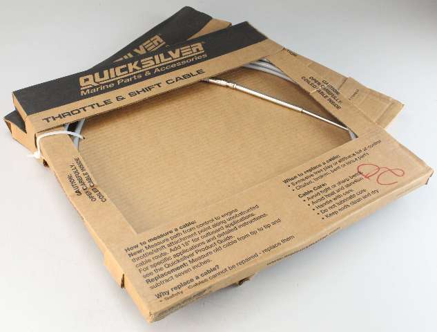 8M0085981 Quicksilver Gen II Throttle & Control Cable Set of 2 20' NEW OLD STOCK