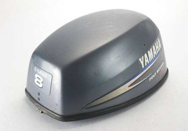 Yamaha Top Cowling Upper Hood Cover 8 HP Power Tilt GOOD FRESHWATER CONDITION