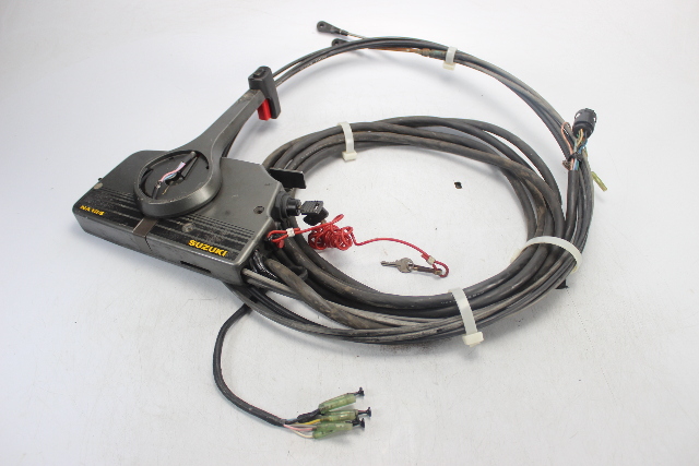 Suzuki Side Mount Control Box & Trim Switch 20' Harness 21' Cables INCLUDES KEY