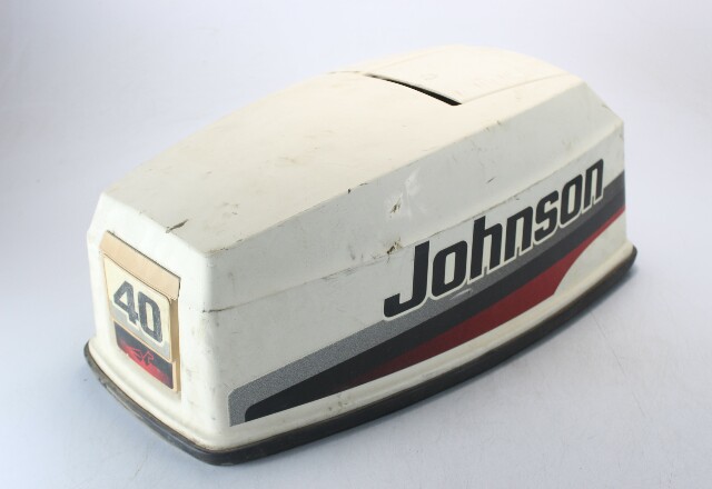 Johnson Evinrude 1989 1990 1991 Top Cowling Upper Hood Engine Cover 40 48 50 HP