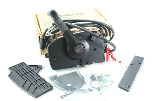 NEW OEM Quicksilver Mercury Side Mount Control Box W/ 15' Cable & KEY 8 PIN