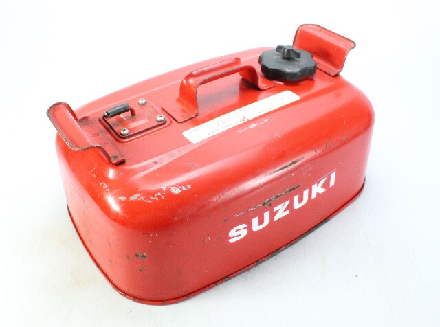Vintage Suzuki Metal Outboard Portable Fuel Gas Tank 4 Gallon
