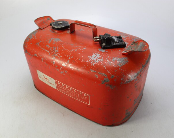 Vintage OMC Johnson Metal Outboard Portable Fuel Gas Tank 6 Gallon