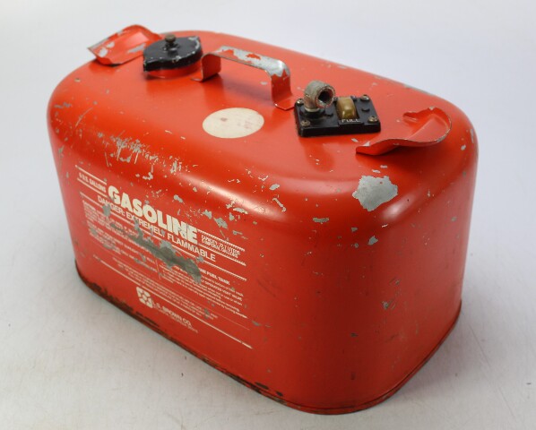 Vintage Johnson Evinrude OMC Metal Outboard Fuel Tank 6 Gallon