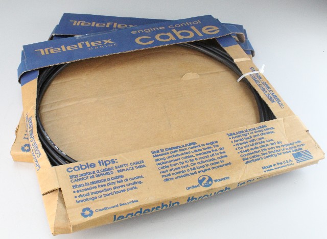 CCX63319 Teleflex Throttle & Control Cable Set of 2 19' NEW OLD STOCK