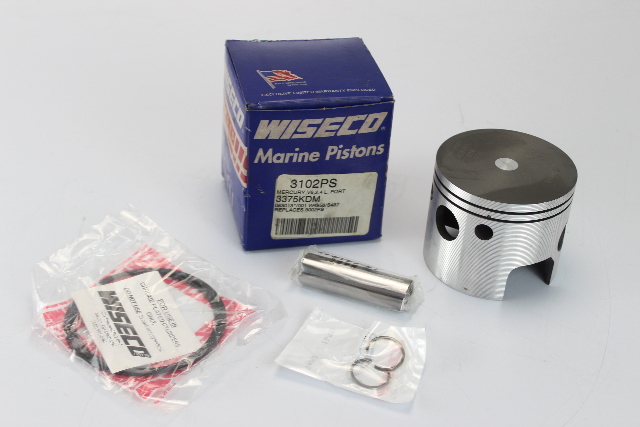 NEW OLD STOCK Wiseco Mercury 1978 - 1991 Piston W/ Rings -STD - PORT - V6 2.4L