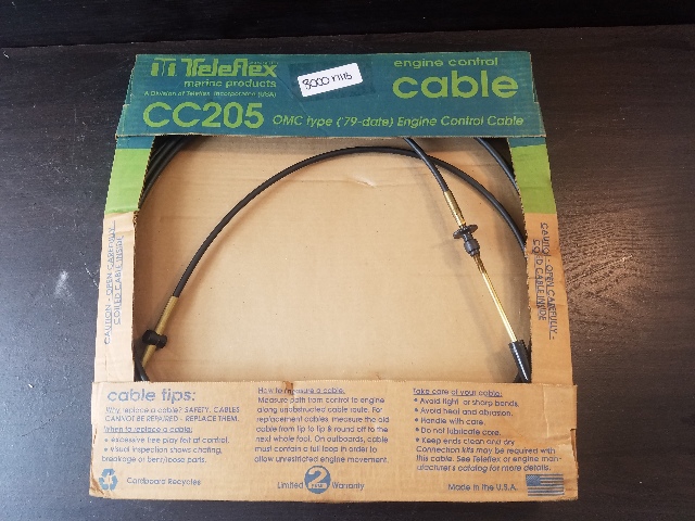 NEW OLD STOCK OMC Type Engine Control Cable 1979 & Later CC20520 20' TYPE 479