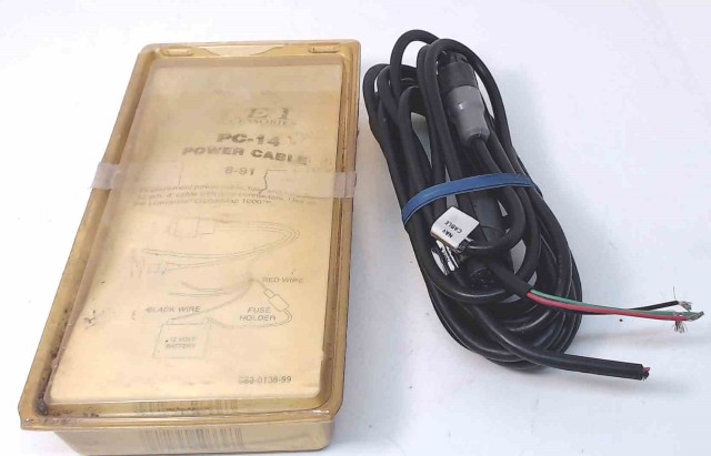 PC-14 8-91 LEI Lowrance Eagle Sea 4' Power Cable GlobalMap 1000 NEW OLD STOCK!