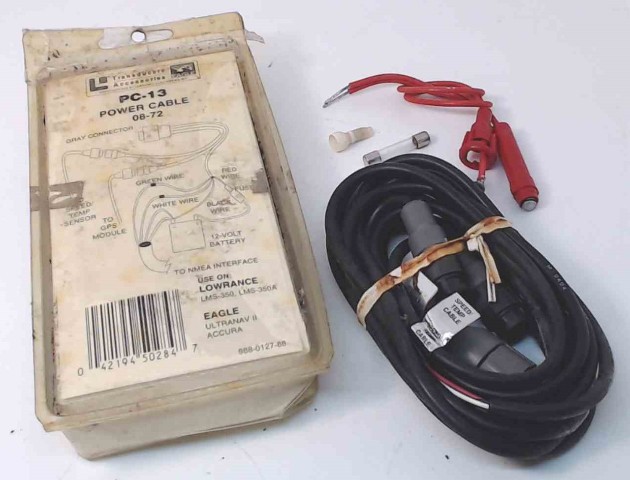 PC-13 08-72 LEI Lowrance Eagle Sea Power Cable NEW OLD STOCK!