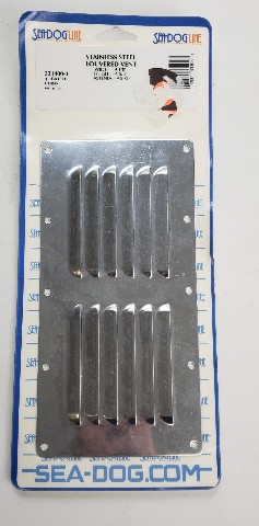331400-1 Sea Dog Line Stainless Steel Louvered Vent 9-1/8" X 4-5/8" NEW
