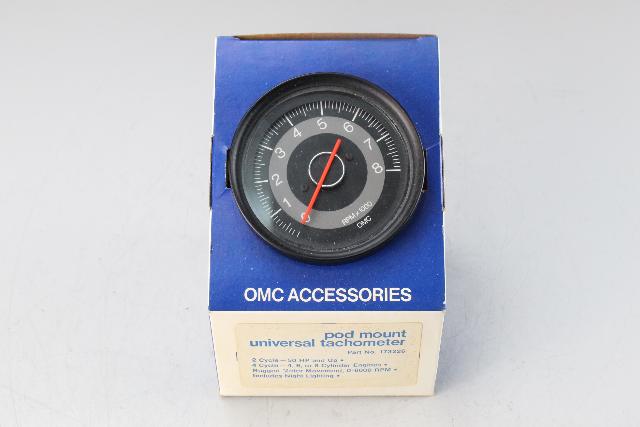 173226 Johnson Evinrude 1976-1984 6000 RPM Pod Mount Tachometer 70-235 HP NEW!