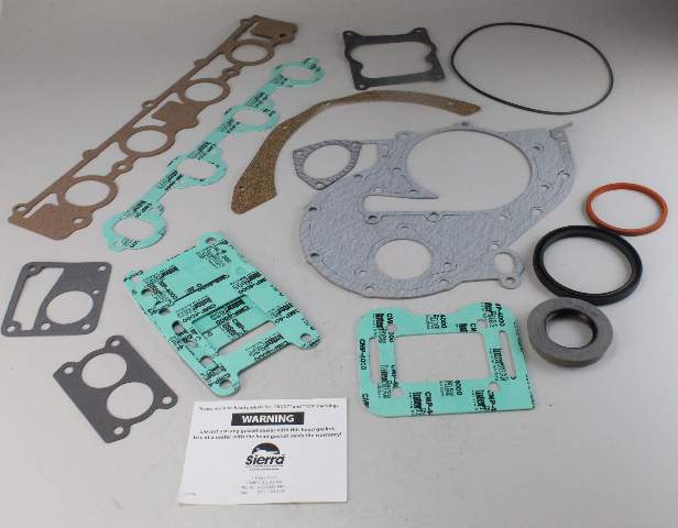 18-4381 Sierra Overhaul Gasket Kit replaces Mercruiser 43186A1 NEW OLD STOCK!